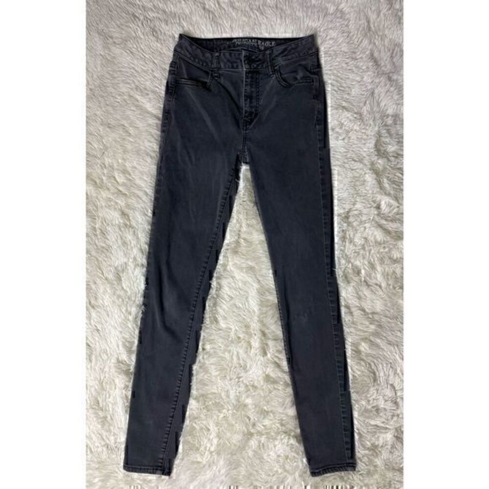 Women’s Charcoal American Eagle High Rose jegging Super Super Stretch size 4